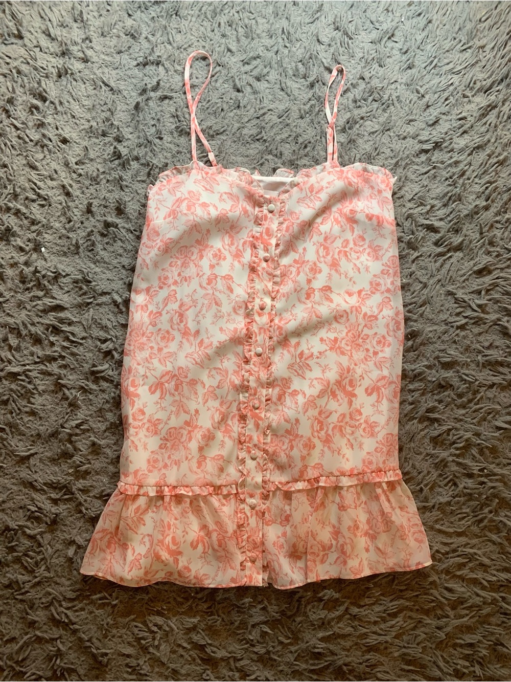 Revolve Lovers and Friends Spencer Red French Floral Mini Dress sz XS